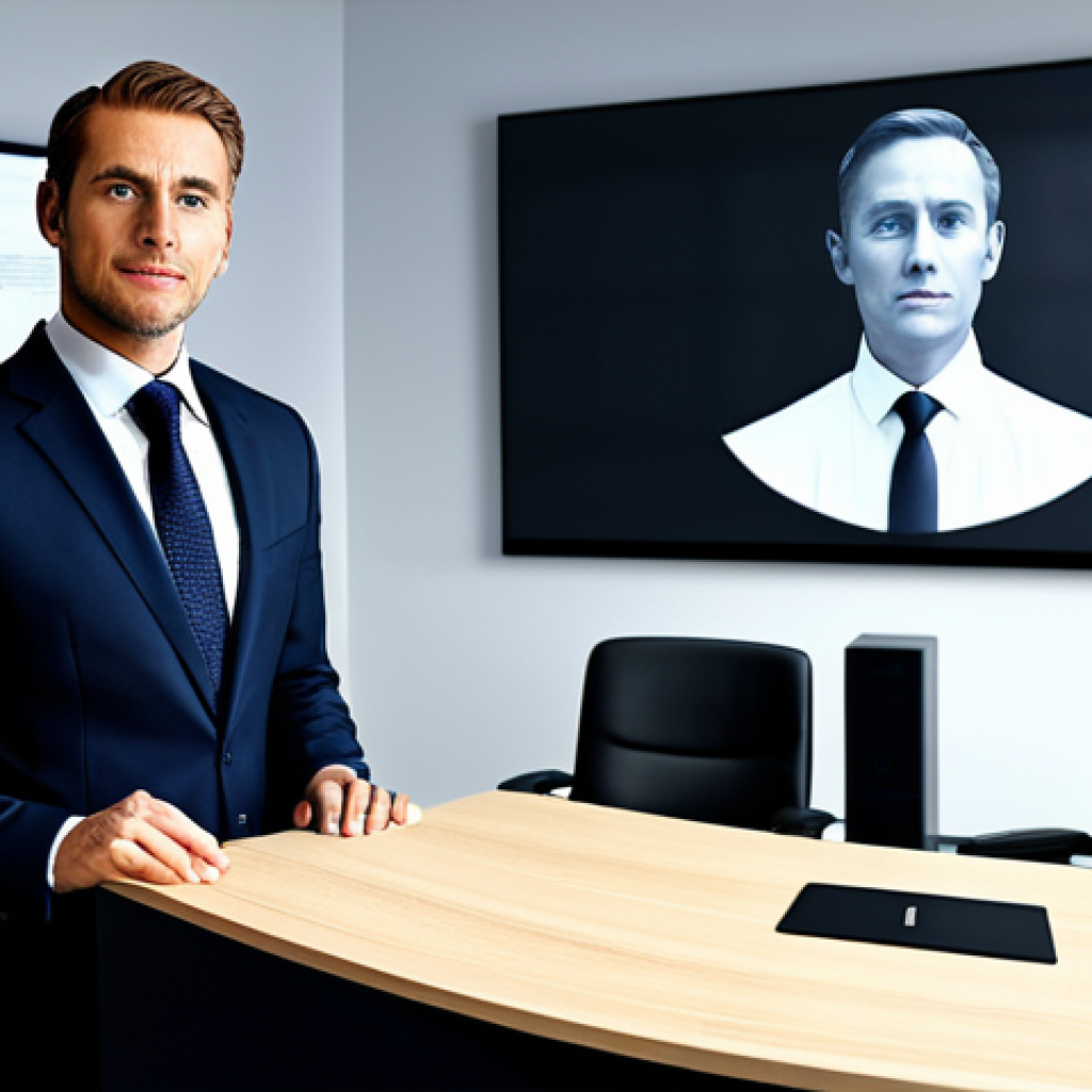 국제커뮤니케이션 전공 필수 과목 - Digital Oratory**
"A confident speaker giving a webinar, fully clothed in professional business att...