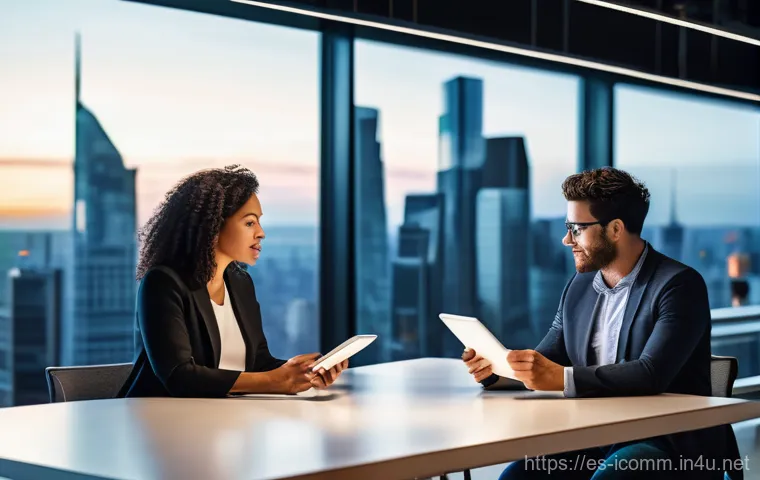 국제커뮤니케이션 전문 자격과 취업 - **Prompt:** A dynamic, photorealistic image depicting a diverse group of international communication...