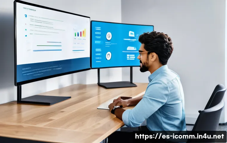 국제커뮤니케이션 업계 최신 동향 - A modern multinational office environment with diverse professionals collaborating through digital d...