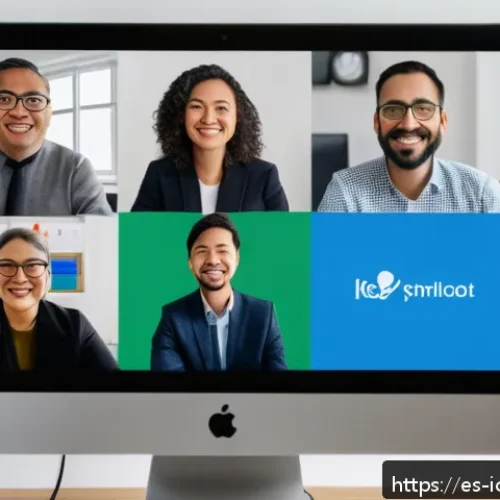 Home 33 국제커뮤니케이션 글로벌 팀워크 - A vibrant multicultural remote team video call scene showing diverse professionals from Latin Americ...